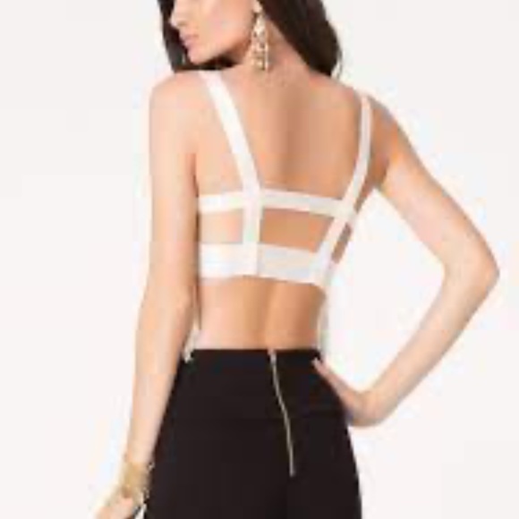 NWT BEBE Adelle Bralette W/Fringe XS - Picture 3 of 8